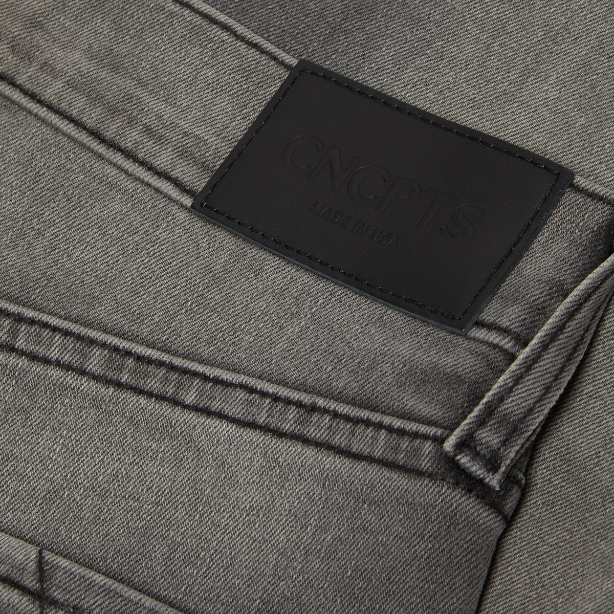 CNCPTS Coated Bootcut Denim (Grey)